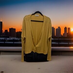 Urban Outfitters Sz Medium/m Waffle Knit Lightweight Retro Cardigan Jacket